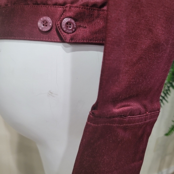 Bill Blass Maroon Sz M Jacket w/pockets - Picture 8 of 15